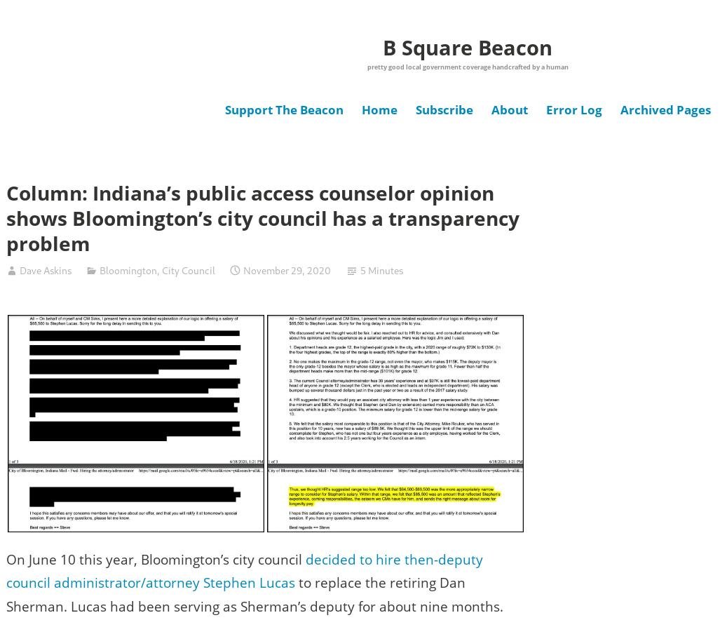 Square Beacon: Indiana’s public access counselor opinion shows ...
