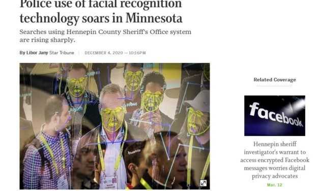 Star Tribune: Police use of facial recognition technology soars in Minnesota