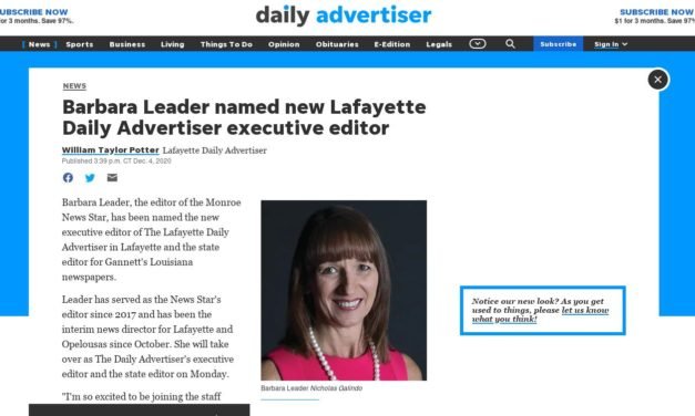Daily Advertiser: Barbara Leader named Daily Advertiser executive editor