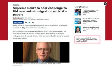 Detroit News: Supreme Court to hear challenge to UM over anti-immigration activist’s papers