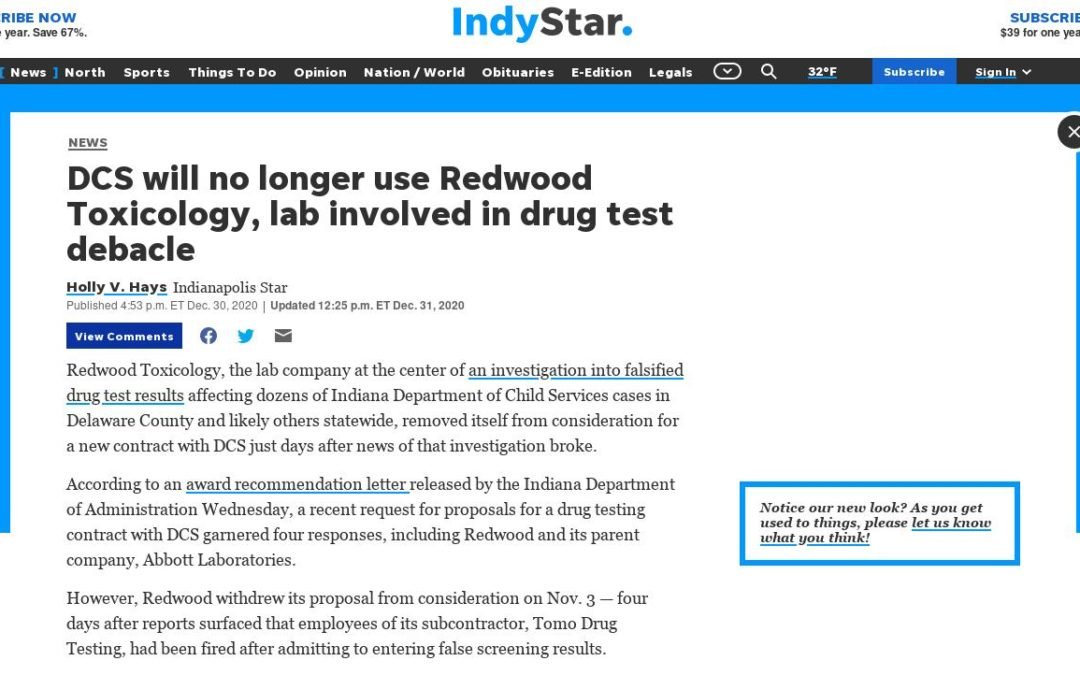 IndyStar: DCS won’t continue utilizing lab involved in drug test debacle