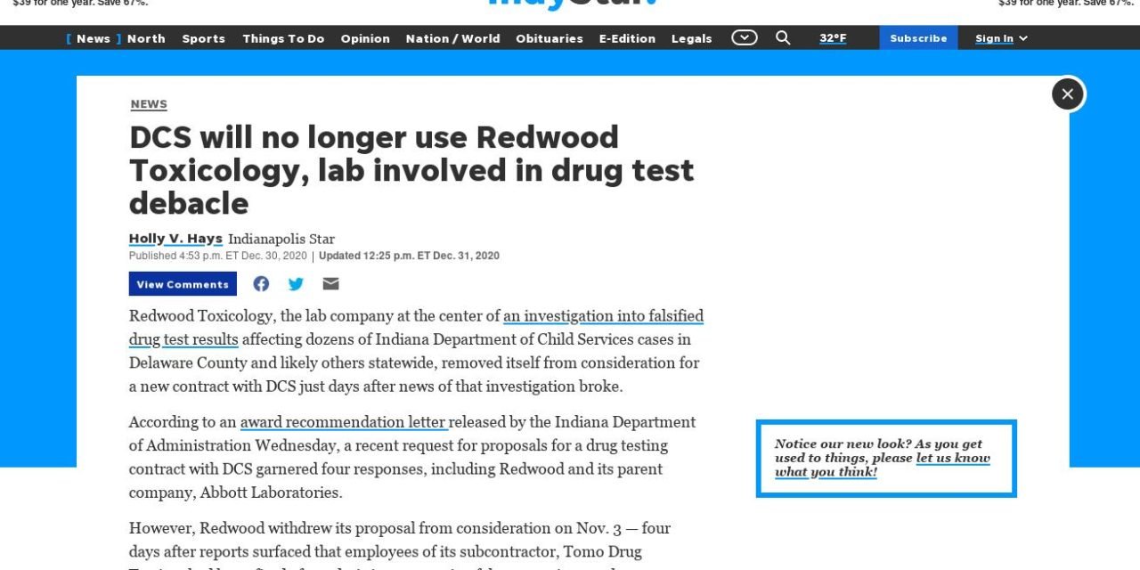 IndyStar: DCS won’t continue utilizing lab involved in drug test debacle