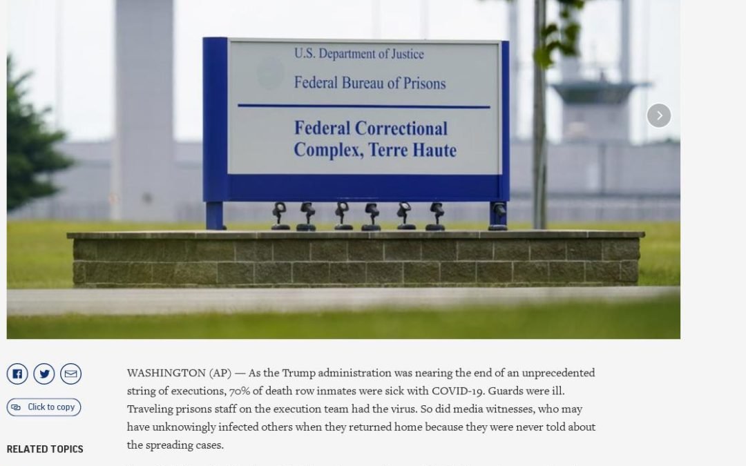 AP analysis: Executions likely COVID superspreader