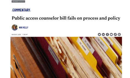 The Indiana Capital Chronicle:  Public access counselor bill fails on process and policy